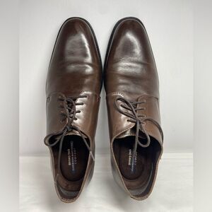 Giorgio Brutini Memory Tech Comfort Leather Derby Dress Shoes Lace Brown 13M